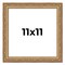 11x11 Museum-Quality Picture Frame with UV-Resistant Acrylic & Acid-Free Backing, Available in 4 Finishes - Gold, Silver, Bronze, and Black